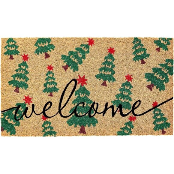 Other - 17" X 30" Merry Christmas Coco Coir Welcome Door Mat With Heavy Duty Backing
